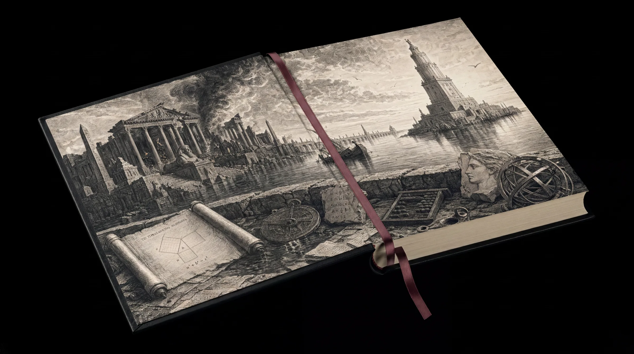 Guardas iniciais — à maneira de Gustave Doré