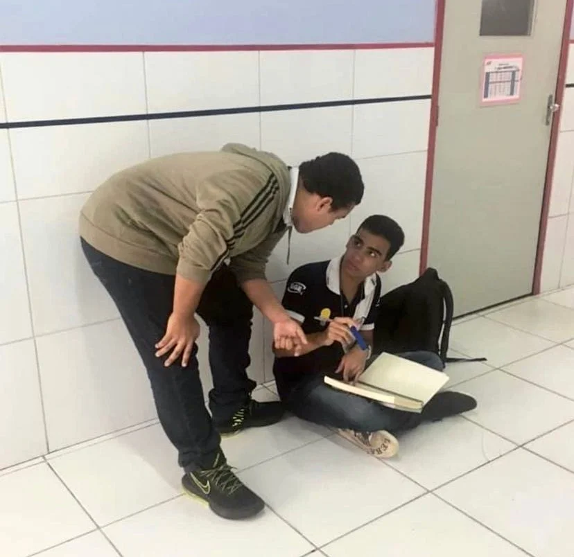 Victor no terceiro ano do ensino médio, turma ITA, 2019.